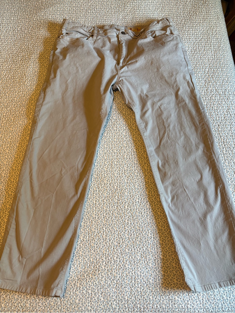 Orvis Men's Pants Size Gray 42x32 Stretch Cotton Blend 2LNG
